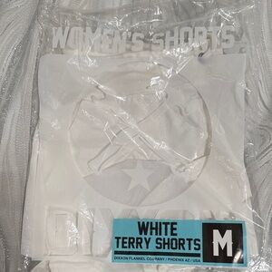 Dixxon White Terry Women's Shorts size medium